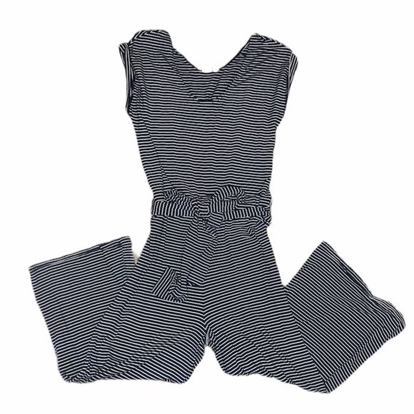 GAP Pants - Gap Blue Striped Wide Leg Jumpsuit XS